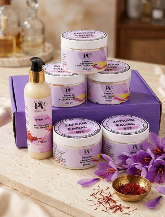 ZAFRANI Whitening Facial Kit | 6-Step Saffron Glow Kit |