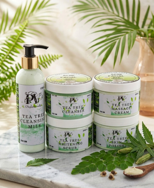 TEA TREE Acne Facial Kit | 5-Step Anti-Acne Kit |